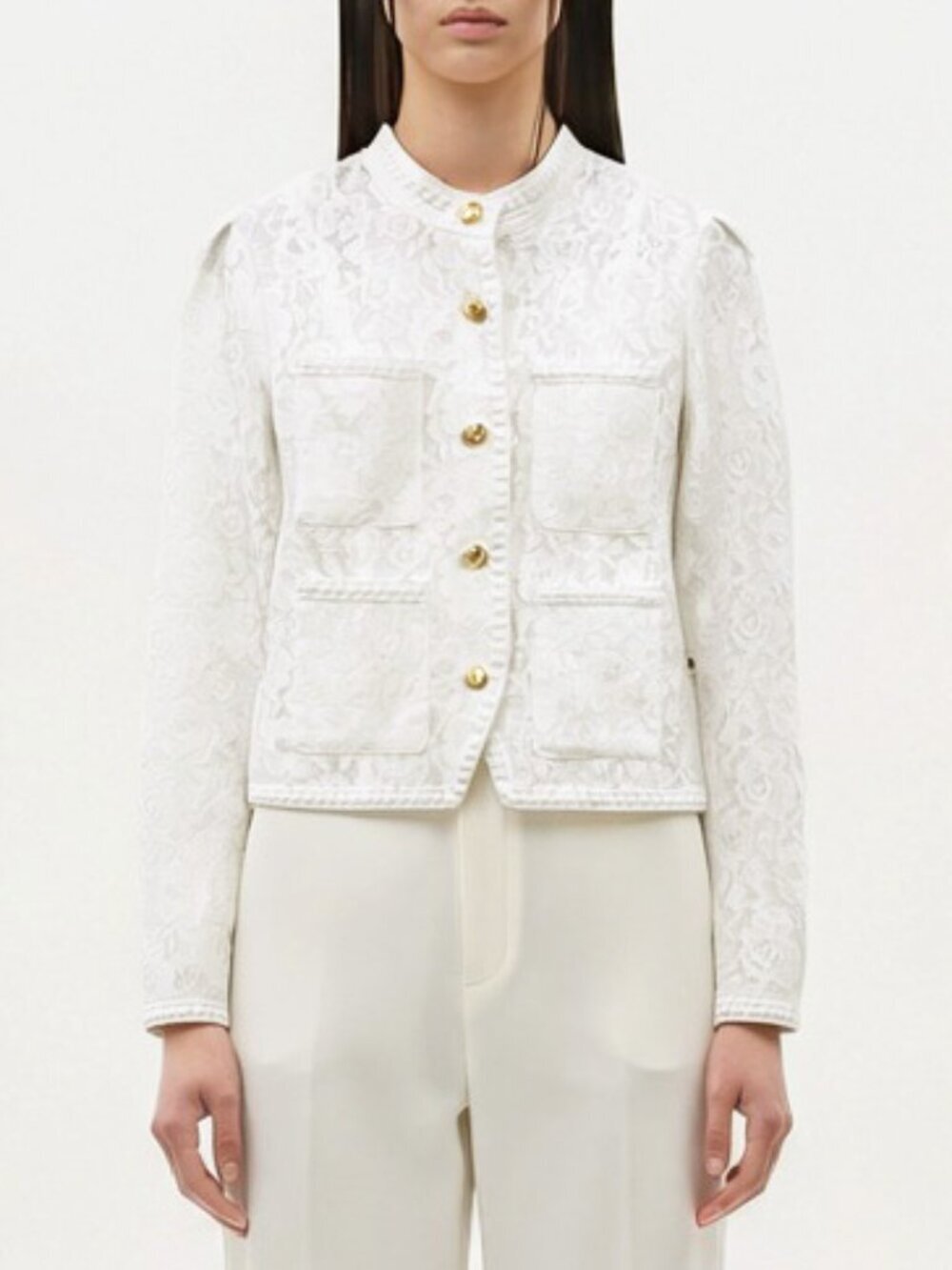 New Aqua Lace Lady Jacket White Small $118 - Picture 6 of 7